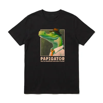 Papigator Cool Lustig Bester T-Shirt – Klassisches T-Shirt in Schwarz