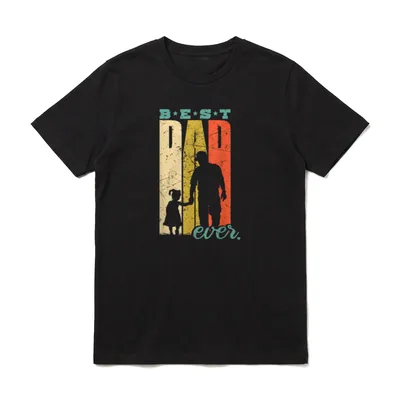 Best Dad Ever werdender T-Shirt – Klassisches T-Shirt in Schwarz