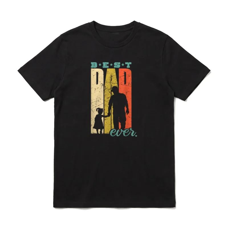 Best Dad Ever werdender T-Shirt – Klassisches T-Shirt in Schwarz