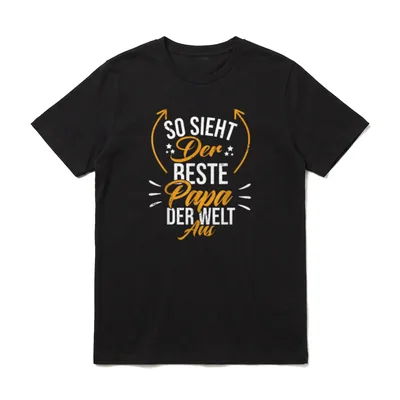 Vatertag Lustig Vater Männer Mann Spruch T-Shirt – Klassisches T-Shirt in Schwarz