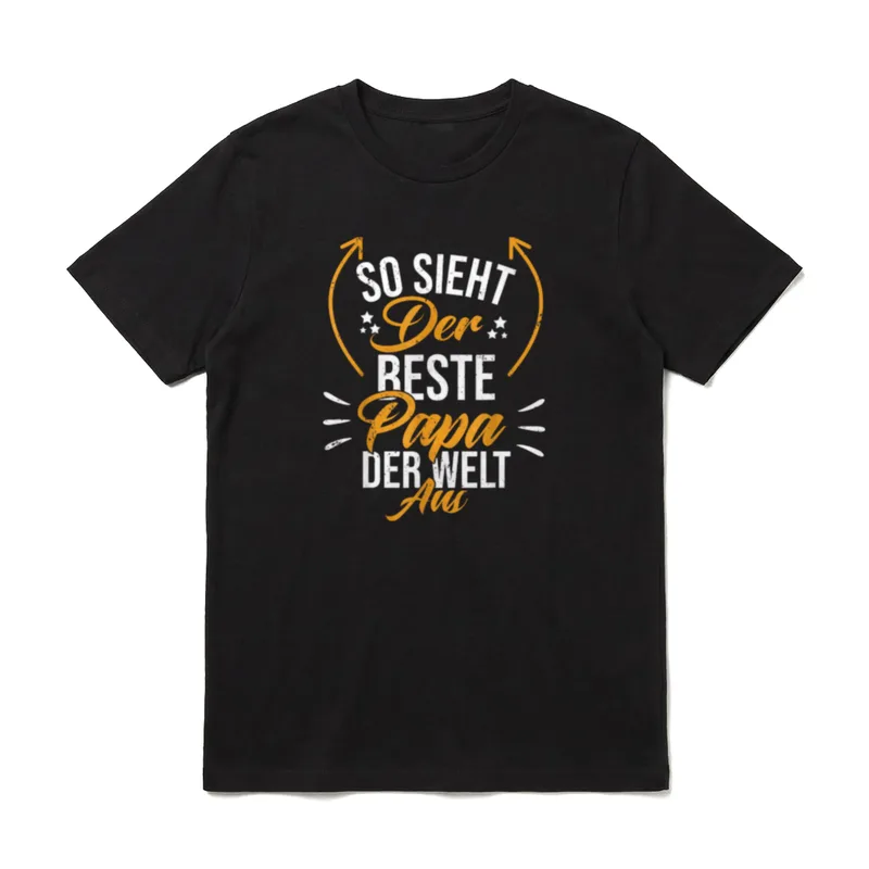 Vatertag Lustig Vater Männer Mann Spruch T-Shirt – Klassisches T-Shirt in Schwarz