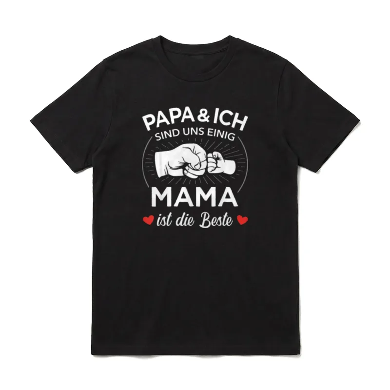Mama ist die Beste T-Shirt – Klassisches T-Shirt in Schwarz