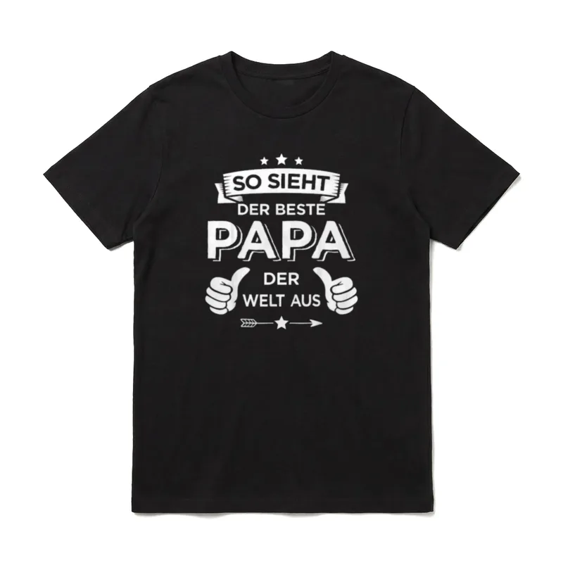 Bester Papa der Welt T-Shirt – Klassisches T-Shirt in Schwarz
