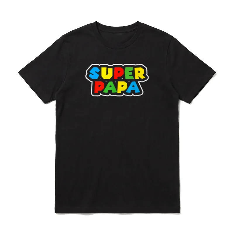 Super Papa Geburtstagsgeschenk Vater T-Shirt – Klassisches T-Shirt in Schwarz