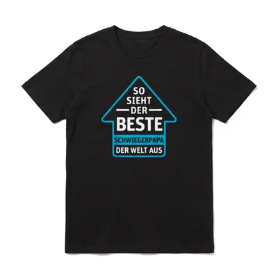 Bester Schwiegerpapa der Welt T-Shirt – Klassisches T-Shirt in Schwarz