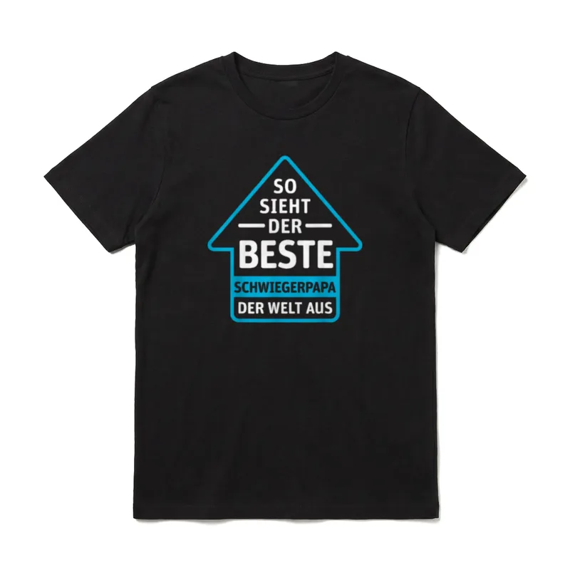 Bester Schwiegerpapa der Welt T-Shirt – Klassisches T-Shirt in Schwarz