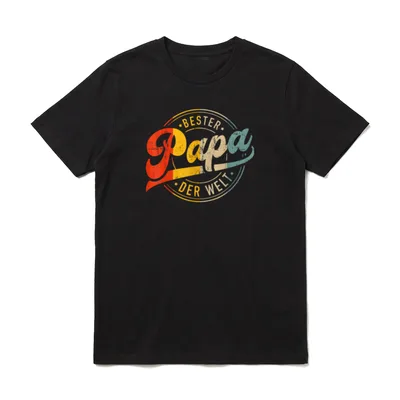 Bester Papa der Welt T-Shirt – Klassisches T-Shirt in Schwarz
