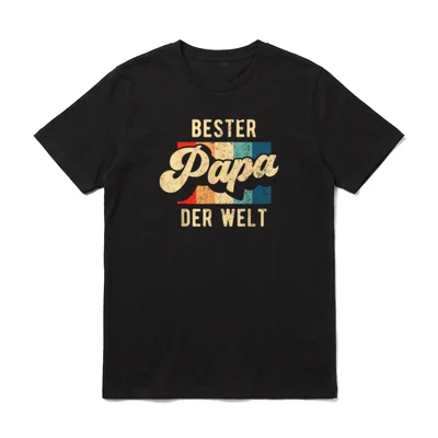 Bester Papa der Welt T-Shirt – Klassisches T-Shirt in Schwarz