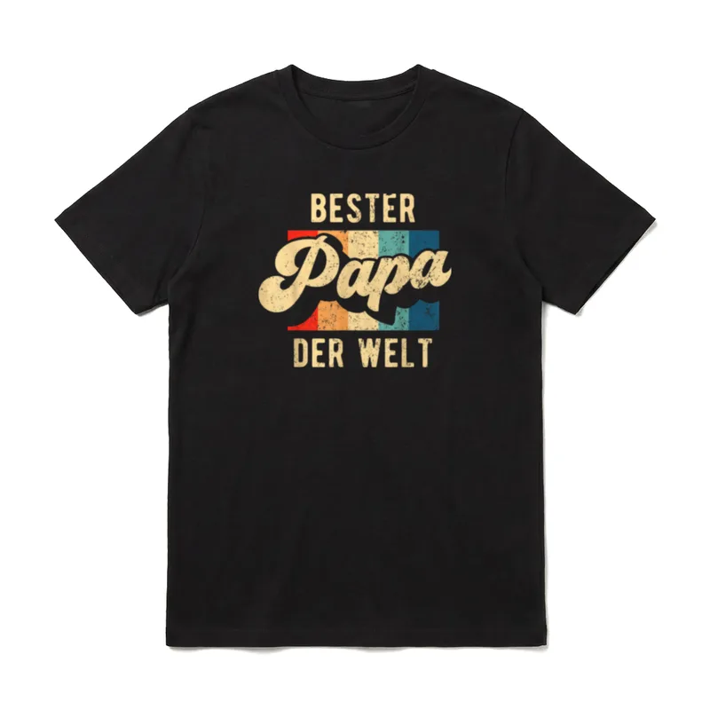 Bester Papa der Welt T-Shirt – Klassisches T-Shirt in Schwarz