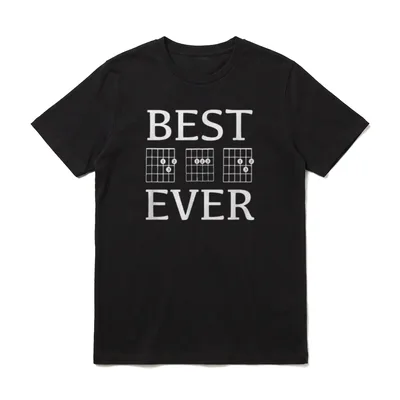 BEST DAD Ever Guitar T-Shirt – Klassisches T-Shirt in Schwarz