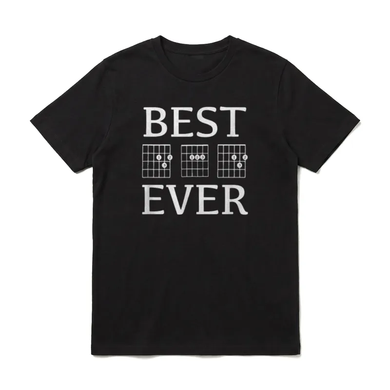 BEST DAD Ever Guitar T-Shirt – Klassisches T-Shirt in Schwarz