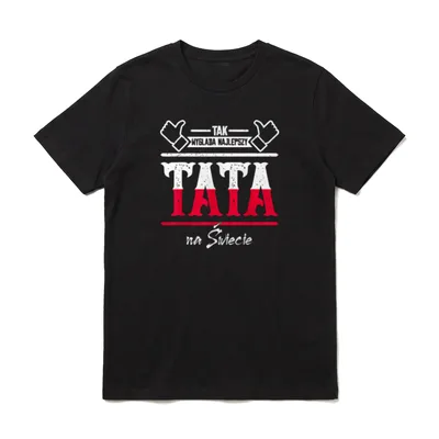 Papa Tak Wyglada najlepszy T-Shirt – Klassisches T-Shirt in Schwarz