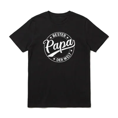 Bester Papa der Welt T-Shirt – Klassisches T-Shirt in Schwarz
