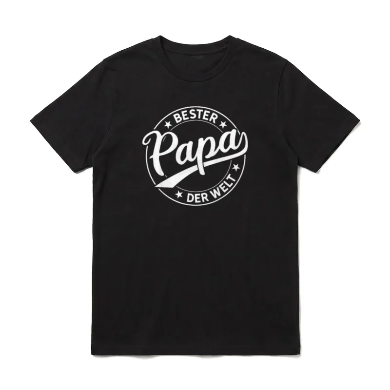 Bester Papa der Welt T-Shirt – Klassisches T-Shirt in Schwarz