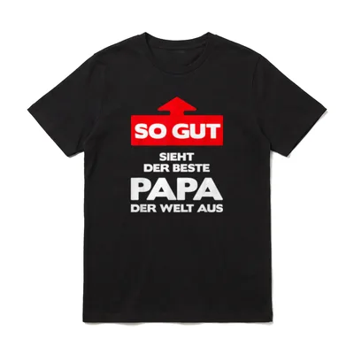 Bester Vater Der Welt T-Shirt – Klassisches T-Shirt in Schwarz