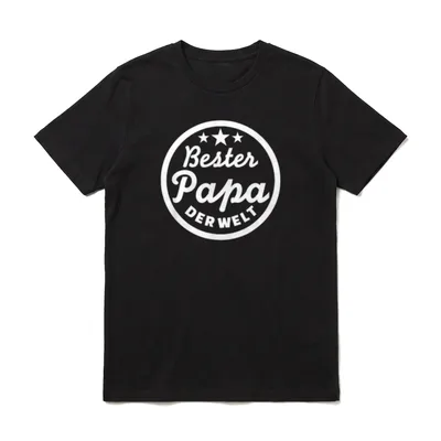 Bester Papa der Welt T-Shirt – Klassisches T-Shirt in Schwarz