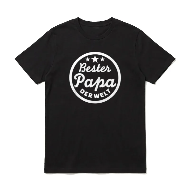 Bester Papa der Welt T-Shirt – Klassisches T-Shirt in Schwarz