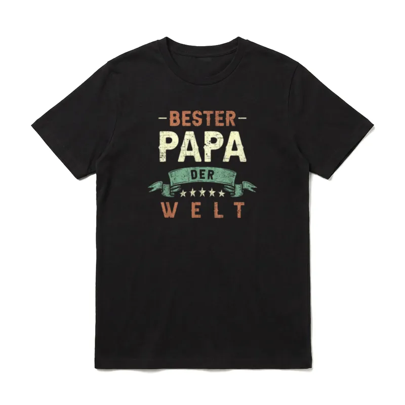 Bester Papa der Welt T-Shirt – Klassisches T-Shirt in Schwarz