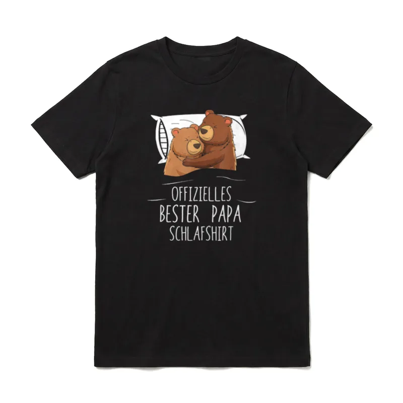 Offizielles Bester Papa Schlafshirt T-Shirt – Klassisches T-Shirt in Schwarz