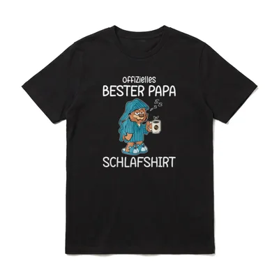 Lustiges Schlafshirt Papa offizielles T-Shirt – Klassisches T-Shirt in Schwarz