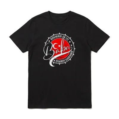 Bester Papa der Welt Dünyanin T-Shirt – Klassisches T-Shirt in Schwarz