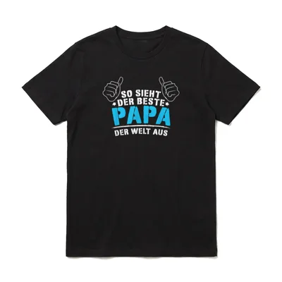 Bester Papa Der Welt T-Shirt – Klassisches T-Shirt in Schwarz
