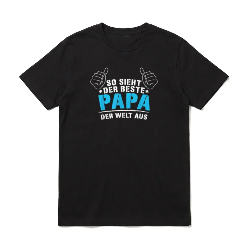 Bester Papa Der Welt T-Shirt – Klassisches T-Shirt in Schwarz