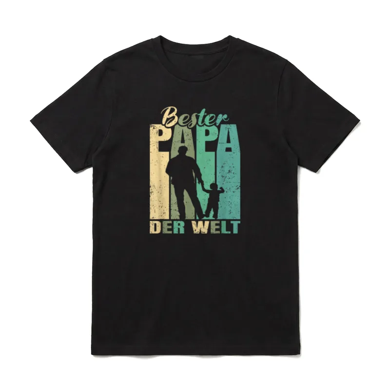 Bester Papa der Welt T-Shirt – Klassisches T-Shirt in Schwarz