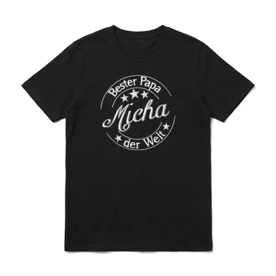 Bester Papa der Welt T-Shirt – Klassisches T-Shirt in Schwarz