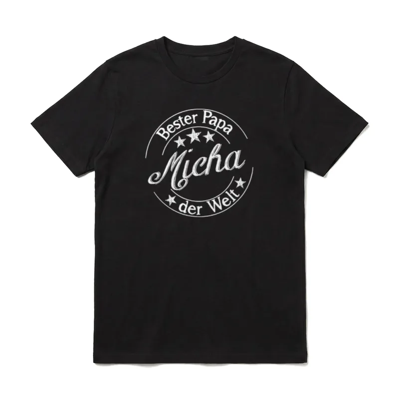 Bester Papa der Welt T-Shirt – Klassisches T-Shirt in Schwarz
