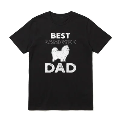 Bester Papa Papa Samoyed T-Shirt – Klassisches T-Shirt in Schwarz