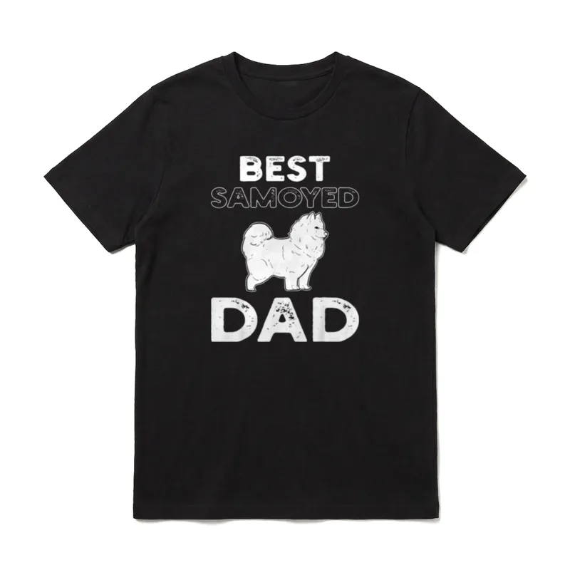Bester Papa Papa Samoyed T-Shirt – Klassisches T-Shirt in Schwarz