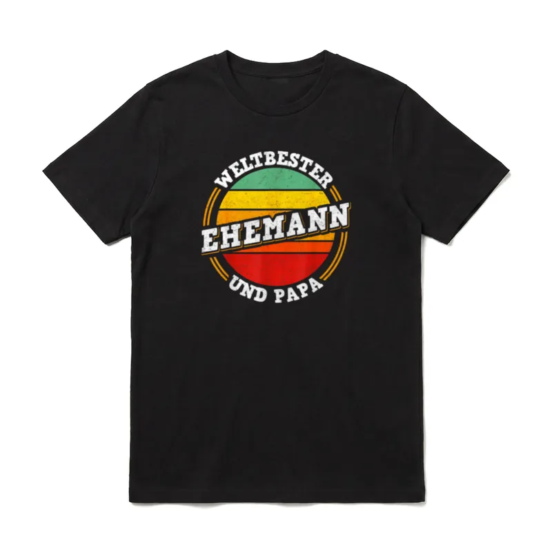 Weltbester Ehemann Und Papa Vatertag T-Shirt – Klassisches T-Shirt in Schwarz