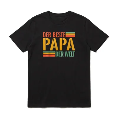 Vatertag Herrentagsgeschenk Bester Papa T-Shirt – Klassisches T-Shirt in Schwarz