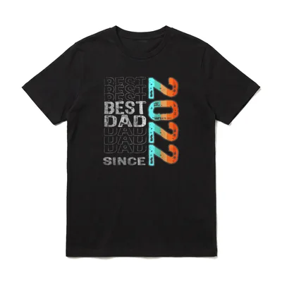 Best Dad since 2022 T-Shirt – Klassisches T-Shirt in Schwarz