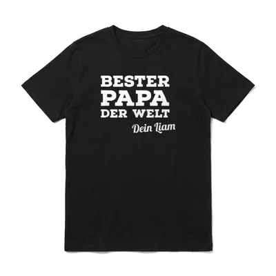 Bester Papa der Welt T-Shirt – Klassisches T-Shirt in Schwarz