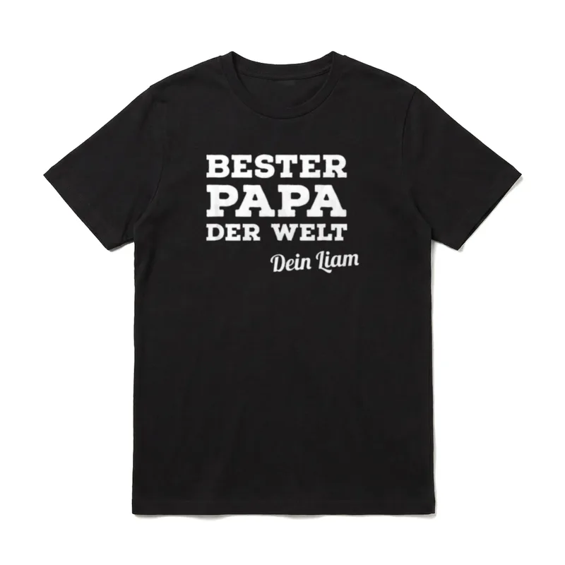 Bester Papa der Welt T-Shirt – Klassisches T-Shirt in Schwarz