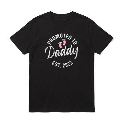 Promoted To Daddy 2022 Dad T-Shirt – Klassisches T-Shirt in Schwarz