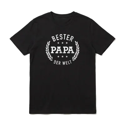 Bester Papa der Welt T-Shirt – Klassisches T-Shirt in Schwarz