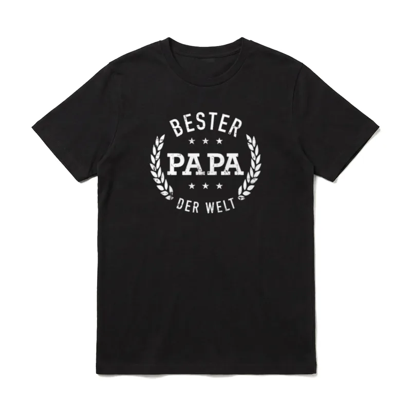 Bester Papa der Welt T-Shirt – Klassisches T-Shirt in Schwarz