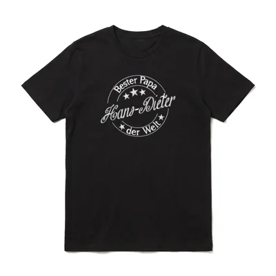 Bester Papa der Welt T-Shirt – Klassisches T-Shirt in Schwarz
