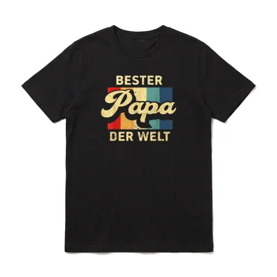 Bester Papa Der Welt T-Shirt – Klassisches T-Shirt in Schwarz