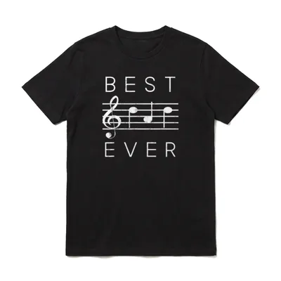 Best Dad Ever Music T-Shirt – Klassisches T-Shirt in Schwarz