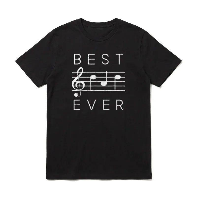 Best Dad Ever Music T-Shirt – Klassisches T-Shirt in Schwarz