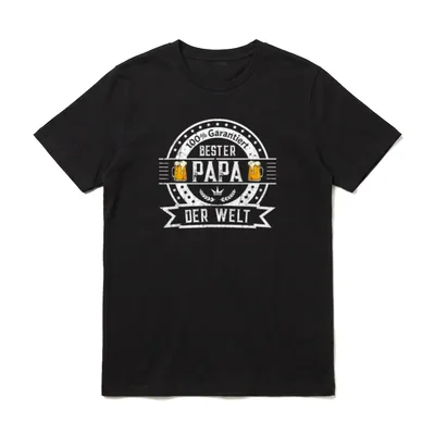 Bester Papa der Welt Familie T-Shirt – Klassisches T-Shirt in Schwarz