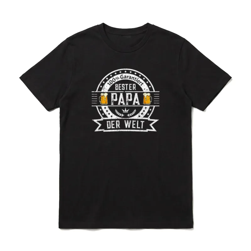 Bester Papa der Welt Familie T-Shirt – Klassisches T-Shirt in Schwarz