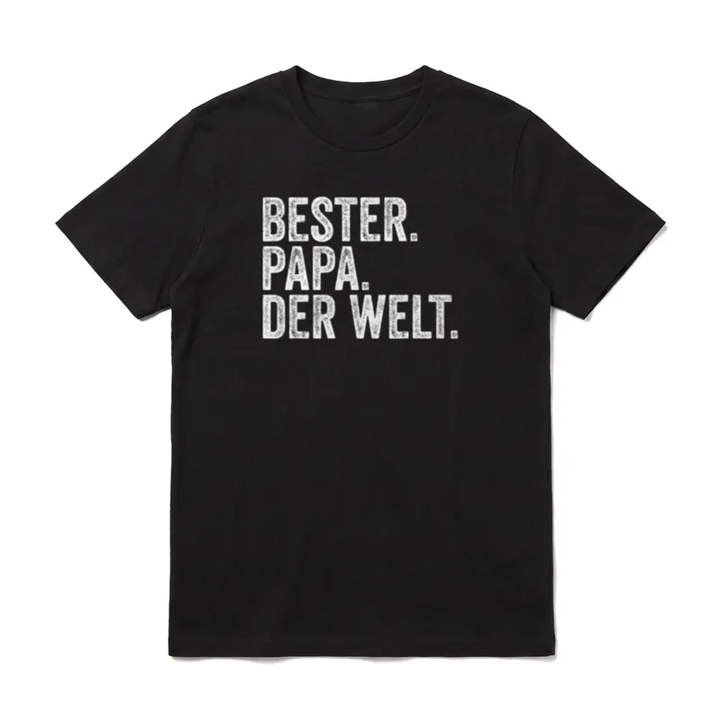 Bester Papa der Welt T-Shirt – Klassisches T-Shirt in Schwarz