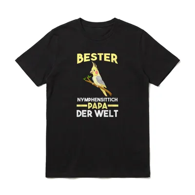 Vogel Bester Nymphensittich Papa T-Shirt – Klassisches T-Shirt in Schwarz