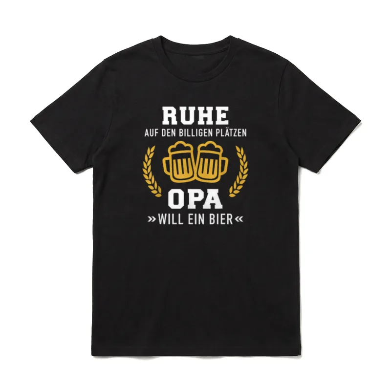Ruhe auf den billigen T-Shirt – Klassisches T-Shirt in Schwarz