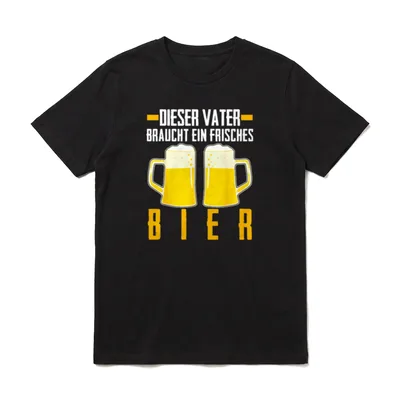 Vatertag saufen Vater frisches T-Shirt – Klassisches T-Shirt in Schwarz